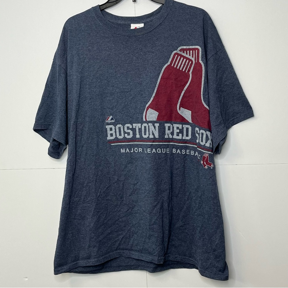 Majestic Boston Red Sox Navy Blue Tee with Red Logo